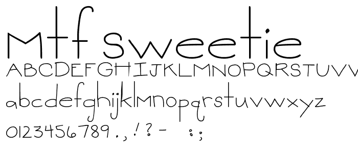 MTF Sweetie font
